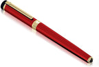 Dryden Designs Fountain Pen Medium Nib Gift Pouch - with 24 Ink Cartridges - MCM (Red)