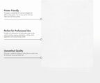 LUXPaper 8.5" x 11" Classic Linen Paper | Letter Size | Avon Brilliant White | 70lb. Text | 1,000 Qty