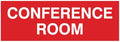 Signs ByLITA Basic Conference Room Sign (Red) - Medium