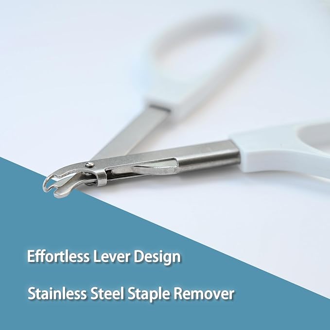 Skin Staple Removal Kit, Includes Staple Remover and Gauze Sponge, Steriled, Ideal for Hospitals and Clinics (8)