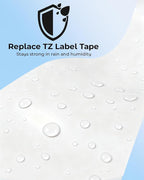 18mm Label Tape Replacement for Brother Label Maker Tape 18mm 0.7 P-Touch TZe Ribbon Laminated TZ Colored Refills Compatible with P Touch PT-D410 D400 D600 1830 1750 Cube Plus, 3/4" x 26.2', 6 Pack