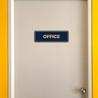 Signs ByLITA Standard Office Sign - Professional Business Signage - Easy to Install (Brushed Silver) - Medium 10 Pack