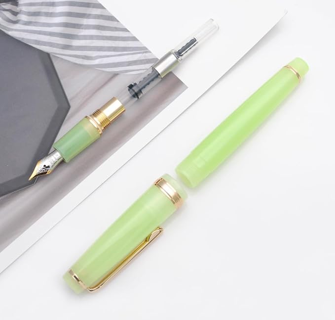 JINHAO 82 Fountain Pen (Tender Green,Fine Nib 0.5mm)