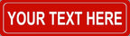 BuildASign Personalized Custom Street Sign – Aluminum Road Sign for Bedroom, Game Room, Man Cave, Garage or Playroom Decor, Weather-Proof & UV Fade Resistant (5"x18”, Red)