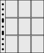 Ursae Minoris 9 Pocket Polypropylene Pages for Up to 450 Sports/Trading Cards Standard Format 50 Pack