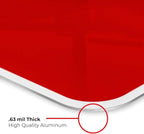 Personalized Custom Red Background Customize for Office, Business, Workplace, Home, Airbnb, Delivery Sign, 18x24 Inches, Rust Free .063 Aluminum, Fade Resistant, Made in USA by Sigo Signs
