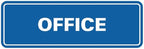 Signs ByLITA Standard Office Sign - Professional Business Signage - Easy to Install (Blue) - Small 1 Pack