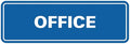 Signs ByLITA Standard Office Sign - Professional Business Signage - Easy to Install (Blue) - Large 1 Pack