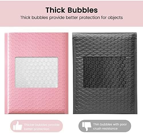 Metronic Bubble Mailers 8.5x11 Inch 25 Pack Light Pink Padded Envelopes Waterproof Bubble Mailer for Decorations Packaging, Small Business, Boutique, Packaging