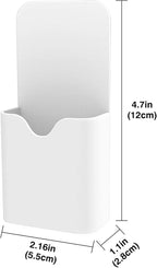 MoKo 4 Pack Magnetic Pen Holder for Whiteboard, Magnetic Dry Erase Marker Holder for Refrigerator Storage Magnetic Pencil Holder Locker Accessories for School, Office, Home - White
