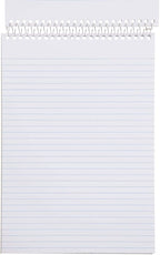 Mintra Office Steno Book - (Primary Colors, 8 Pads/Pack, Narrow Ruled) - Colorful Poly Covesr, 6" x 9", 100 sheets, Writing Notes for school, office, work, 6x9 steno notepad, top bound spiral (8 PACK)