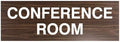 Signs ByLITA Basic Conference Room Sign (Walnut) - Large