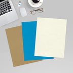 LUXPaper 8.5" x 11" Classic Linen Paper | Letter Size | Natural White | 70lb. Text | 500 Qty