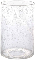 Sunwo Glass Shade Straight Cylinder Glass Lamp Shade Replacement with Multiple Effects (Bubble Cylinder with Fitter)