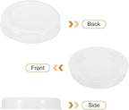PATIKIL 100 Pcs Mailing Tube Plastic End Caps 2.2" ID PE Round Cardboard Shipping Tube Lids White Protective Poster End Caps for Paper Documents Artwork Storage