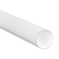 AVIDITI Cardboard Tubes with Caps, 20"L x 2"W x 2"H, Pack of 50 | Poster Tube for Mailing and Storage of Blueprints, Artwork, Crafts, Long Art Holder, 20 inches