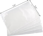 RyhamPaper Packing List Envelopes, Clear 7.5" x 5.5" Self Adhesive Shipping Labels Envelope Pouches (1000 Pack)
