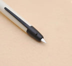 JINHAO 20 Press Fountain Pen, Retractable Capless Resin Pen with Ink Converter (EF Nib 0.4mm, Ivory White)
