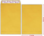 Bonfasvo 300 Pack 6x9 Brown Catalog Envelopes Peel & Seal Security Mailing Envelopes 120GSM Kraft Paper self Seal Envelopes for Invitations Papers Photos Documents Pictures Papers Files