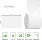 Risio Thermal Labels 2"x3.15"(50x80mm),80 Labels/Roll(10 Rolls),Waterproof, Oil-Resistant, Scratch-Resistant Thermal Label Paper,for Barcode/Address/Mailing/Logo/Business/Home