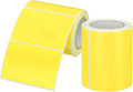 PATIKIL 2 x 3 Inch Rectangle Inventory Color Coding Labels 2 Roll, Square Self-Adhesive Inventory Label Stickers for Office Home Organization Name Tags, 250 Per Roll, Yellow