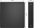 COMIX Sturdy 3 Ring Binder 1.5 inch with Clear View Cover, 1-1/2" Round Ring View Binder, PVC-Free, 2.4mm-Thick, 300 Sheets Capacity of US Letter Size Paper, Office ＆ School Supplies, 6 Pack (Black)