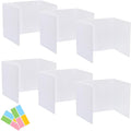 6 Pack Privacy Shields for Student Desks, Privacy folders for Student Testing Desk dividers- Includes Extra Labels