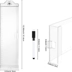 Monitor Memo Boards for Computer, Whole Transparent 2 Pack (Left & Right) Multifunction Acrylic Screen Message Reminder Pad Side Panel Phone Holder Organizer for Office Desktop, with Pen & Sticky Note