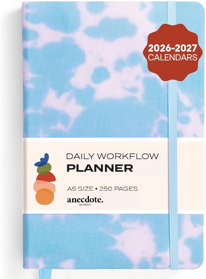Anecdote 2026 Planner: A Monthly, Weekly & Daily Planner 2026 for Planning Your Success - A5 Size Hardcover Start Anytime and Achieve your Goals - Tie Dye