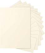Silunkia 40 Sheets Cream Cardstock 8.5 x 11 Off White Paper, 200gsm/75lb Ivory Card Stock Certificates Paper for DIY Cards Making, Business Cards, Invitations, School Crafting, Menus, Office Printing
