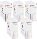 ChromaLabel 1/2 Inch White Circle Sticker Labels, Small Round Easy Peel Price Stickers, Removable Dot Labels for Color Coding, 1000 Stickers per Dispenser Box - Case of 5