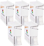 ChromaLabel 1/2 Inch White Circle Sticker Labels, Small Round Easy Peel Price Stickers, Removable Dot Labels for Color Coding, 1000 Stickers per Dispenser Box - Case of 5