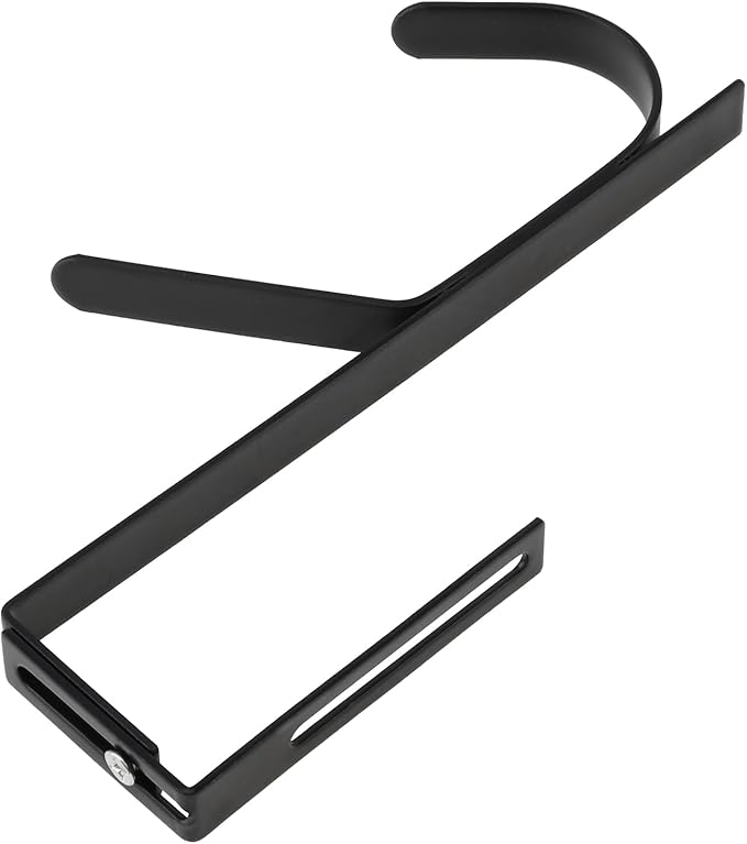 HOJLKLD 4 Pack 6.1 inch Double Coat Hooks,Thick Cubicle Wall Coat Hook,Metal Over The Panel Double Hook Adjusted to Fit 1.37 to 3.7 Inch Thickness Panels for Wall Panel (6.1 inch, Count, 4)