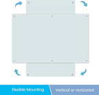 Glass Magnetic Dry Erase Board 72"x48" Frameless Wall Mounted Glass White Board for Wall, Large Frameless Magnetic glassboard for Office, Home & School