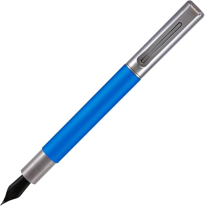 Monteverde USA Ritma Fountain Pen in Turquoise – Stub Nib, Calligraphy JoWo Stainless Steel, Refillable Ink Cartridge/Converter – Perfect for Artists & Calligraphers