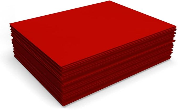 LUXPaper 8.5" x 11" Paper | Letter Size | Holiday Red | 60lb. Text | 500 Qty