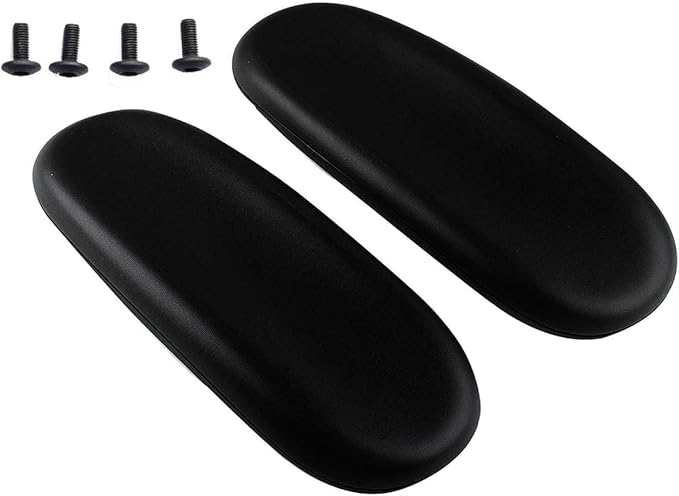 Office Chair Arm Rest Replacement Fits All Styles of Arms with 4" Mounting Hole Patterns Screws Set Desk Armrest Cover(2Pack)