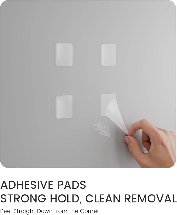 Large Felt Bulletin Board 36"x24", 6-Pack 4-Compartment Wall Organizer, Cork Board Alternative with 60 Removable Adhesive Tabs, Modular Felt Panels for Home Office, Classroom and Study-Sage