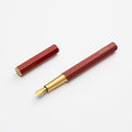 YSTUDIO Stunning Classic Revolve Fountain Pen, Schmidt Gilded Nib, Best Pen Gift Set for Men & Women, Professional, Executive Office, Nice Pens（red，F nib）