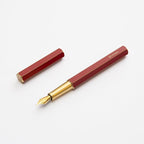 YSTUDIO Stunning Classic Revolve Fountain Pen, Schmidt Gilded Nib, Best Pen Gift Set for Men & Women, Professional, Executive Office, Nice Pens（red，F nib）