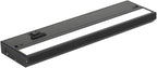 LED Under Cabinet Lighting Hardwired - 3CCT 12 Inch Black Finish - Undercabinet Lights for Kitchen - Linkable Undercounter Dimmable Plug in Light or Hard Wired - Under Counter Fixture Direct Wire