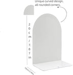 Lulonpon 4 Pieces Book Ends, Bookends, Books Stand, Metal Bookend for Shelves, White Book Ends for School, Library, Desktop Organizer