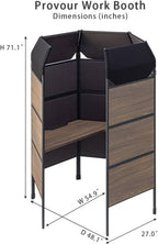 Provour Work Booth, Private Workstation, Room Divider, Office Pod, Partition, Acoustic Booth, Office Desk, Office Room, Private Cubicle, Made in Taiwan