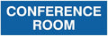 Signs ByLITA Basic Conference Room Sign (Blue) - Small