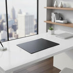 Dacasso 24" x 19" Black Leatherette Luxury Desk Pad Blotter w/Out Side Rails for Writing - Executive Desk Surface Protector & Essential Office Decor