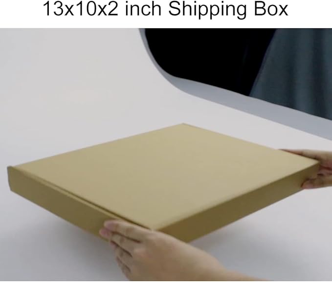 PHAREGE 13x10x2 inch Shipping Boxes Bulk 25 Pack Brown, Tab Lock Tuck Top Mailer Boxes for Packaging Small Business, Medium Cardboard Gift Boxes for Wrapping Mailing Present