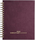 Christian Planner 2026 Daily Planner - Faith Based Monthly and Weekly Planner, Vision Board, and Habit Tracker - 2026 Calendar, Personal Organizer and Devotional Journal (Spiral, Fig)