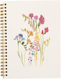 JWVK Vintage Wild Flower Botanical Plant Hardcover Spiral Notebook 5.5x8.3,Rustic Spring Floral Cottagecore Notebook Journal for Work Office School Student Teacher.