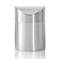 Chemlliy Mini Trash Can, Tiny Desktop Trash Bin with Swing Lid, Stainless Steel Bathroom Countertop Garbage Cans Kitchen Waste Bins with Trash Bag