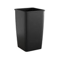 Krollen Industrial 50 Gallon Black Square Commercial Trash Can